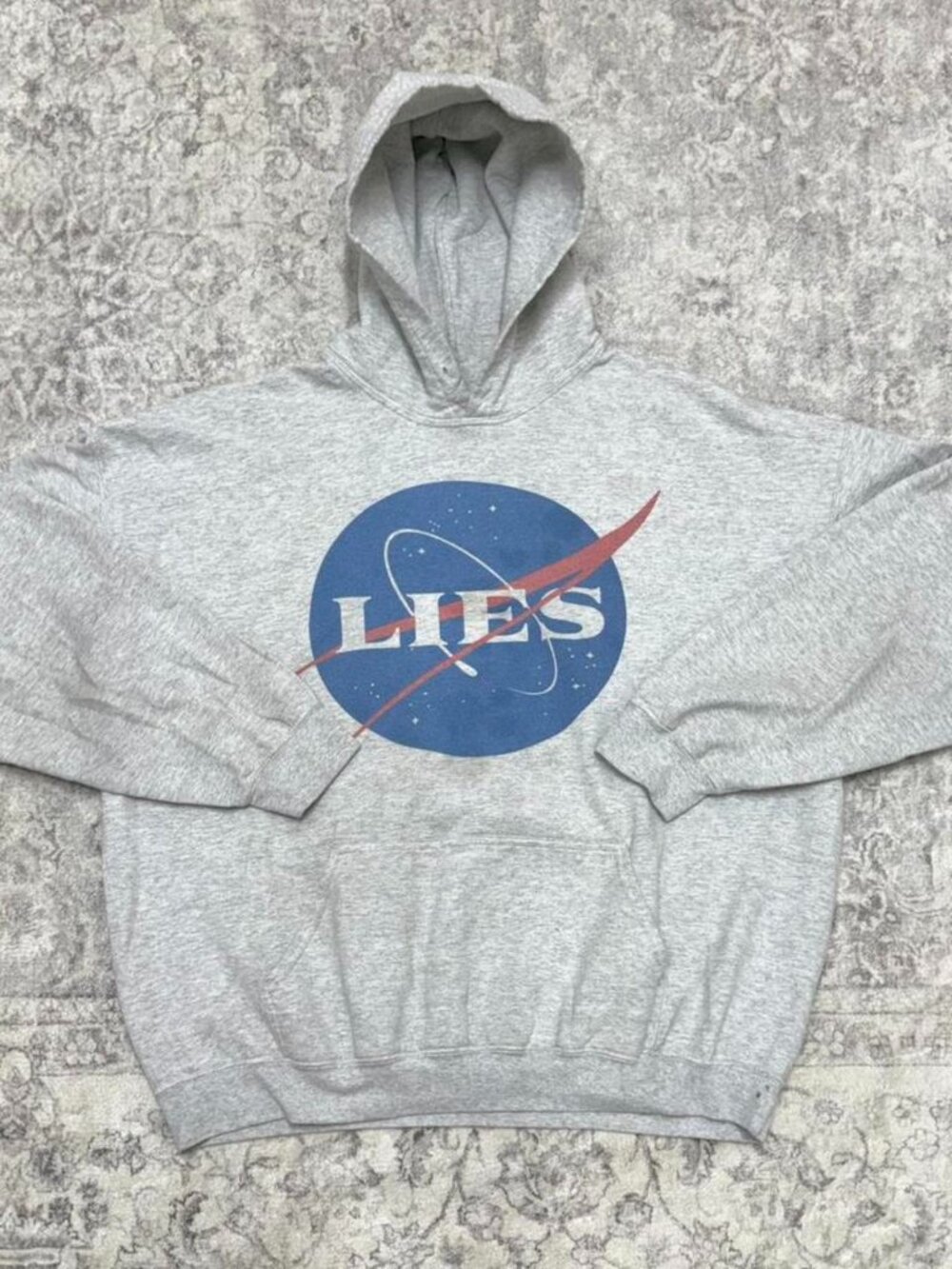 funny NASA hoodie space “lies” sweatshirt